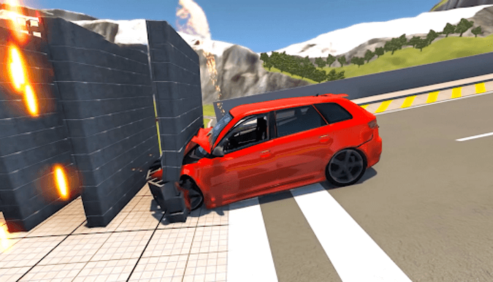 Beam Drive Road Crash 3D Games Modeditor